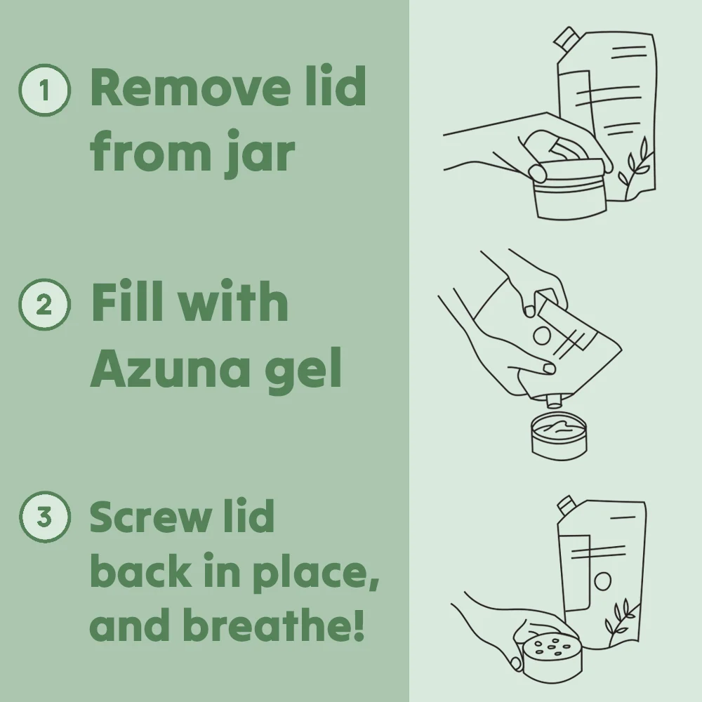 24oz Odor Eliminator Gel Refill in Flower Power - Azuna x Blazy Susan - Image 2